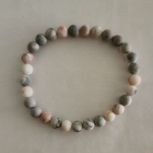 Jasper Marbled Beaded StBracelet